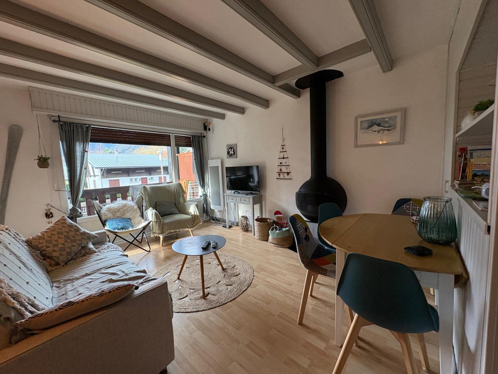 T2 Centre Village - Proximite Telecabine - Vue Montagne Plein Sud - Terrasse Couverte - Balcon - Chambre 1 Lit Double En 160 - Salon 1 Canape Convertible En 140 - Cuisine Separee Сен-Лари-Сулан Екстериор снимка